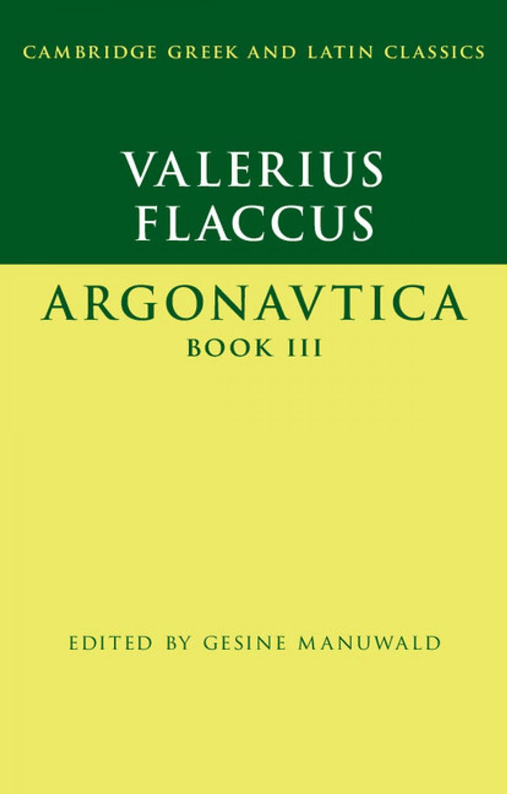 Big bigCover of Valerius Flaccus: Argonautica Book III