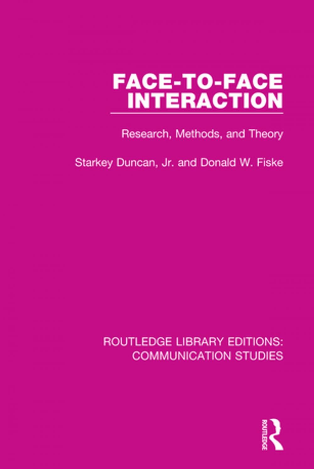 Big bigCover of Face-to-Face Interaction