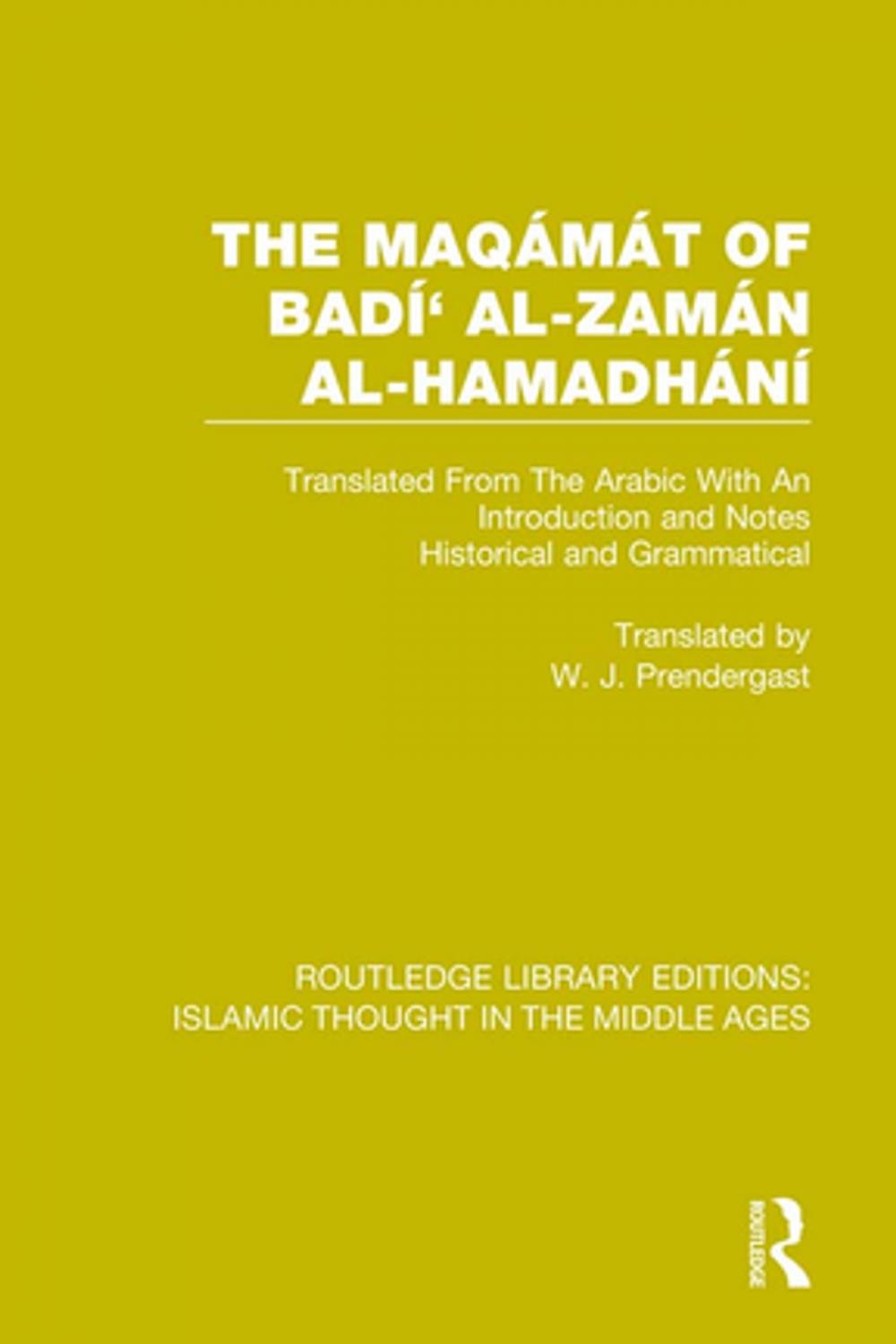 Big bigCover of The Maqámát of Badí' al-Zamán al-Hamadhání