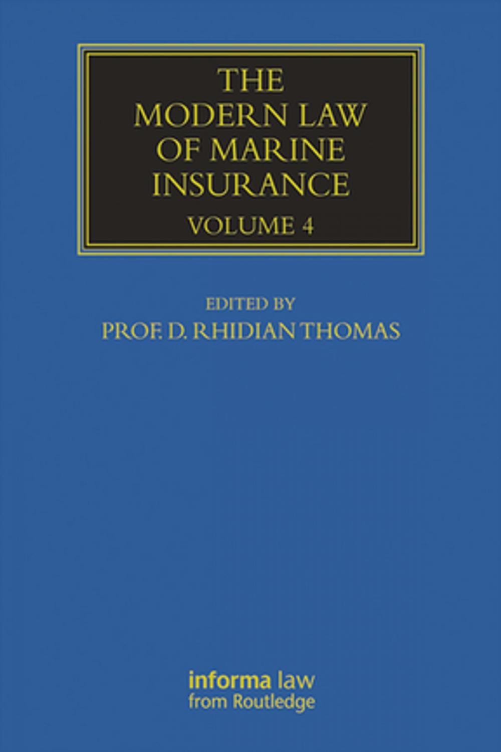 Big bigCover of The Modern Law of Marine Insurance