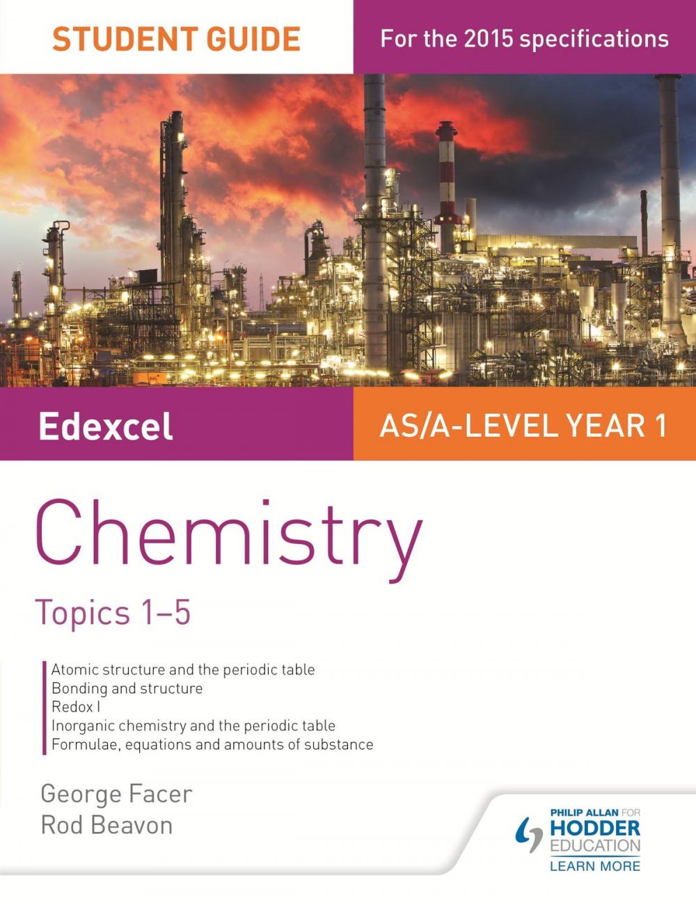 Big bigCover of Edexcel AS/A Level Year 1 Chemistry Student Guide: Topics 1-5