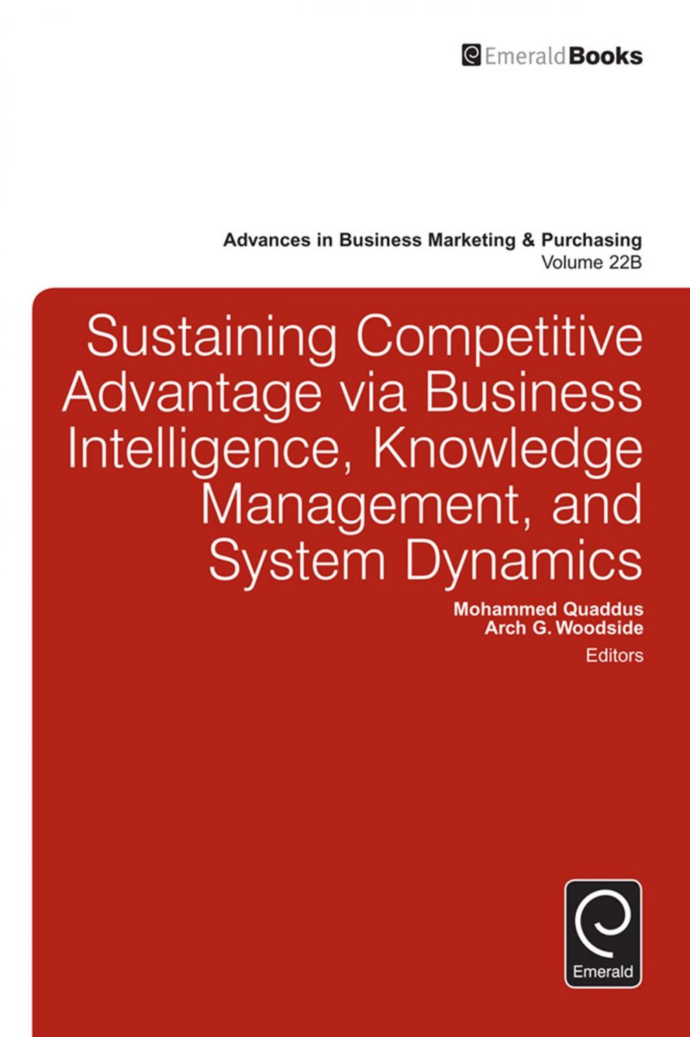 Big bigCover of Sustaining Competitive Advantage via Business Intelligence, Knowledge Management, and System Dynamics