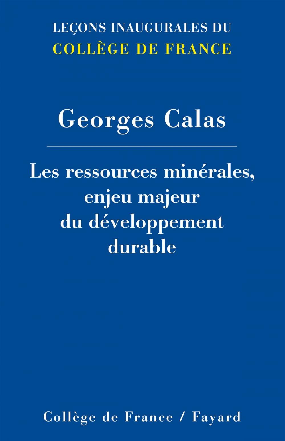 Big bigCover of Les ressources minérales, enjeu majeur du développement durable