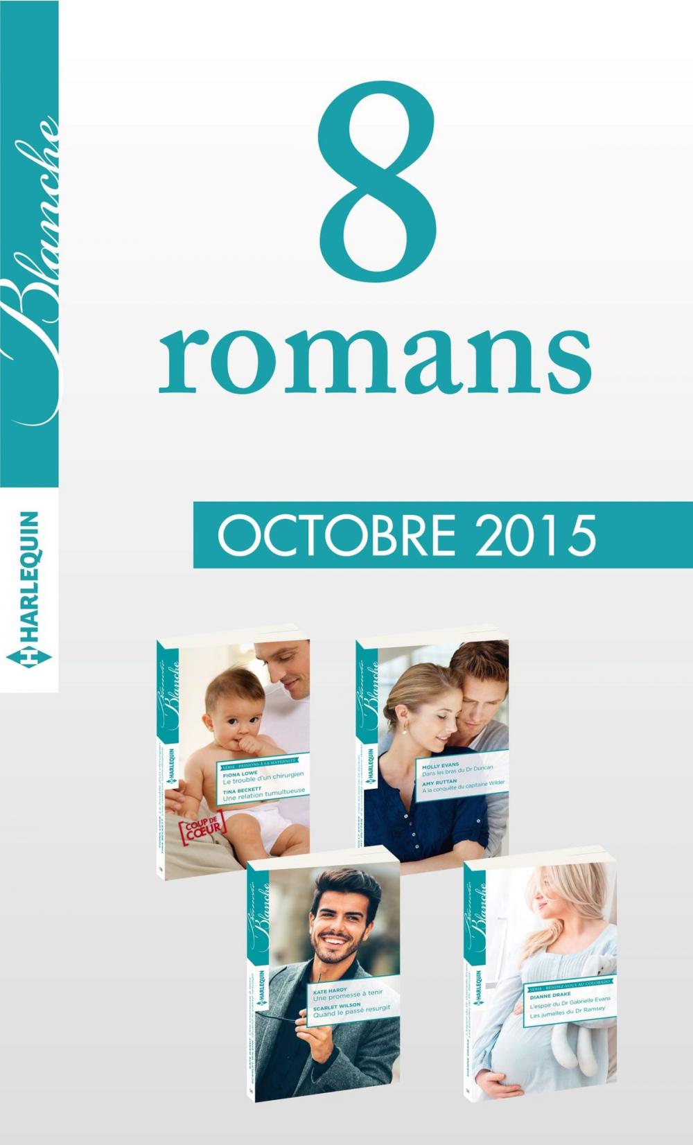 Big bigCover of 8 romans inédits Blanche (n°1238 à 1241 - Octobre 2015)