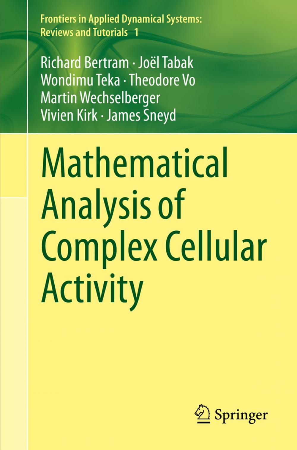 Big bigCover of Mathematical Analysis of Complex Cellular Activity