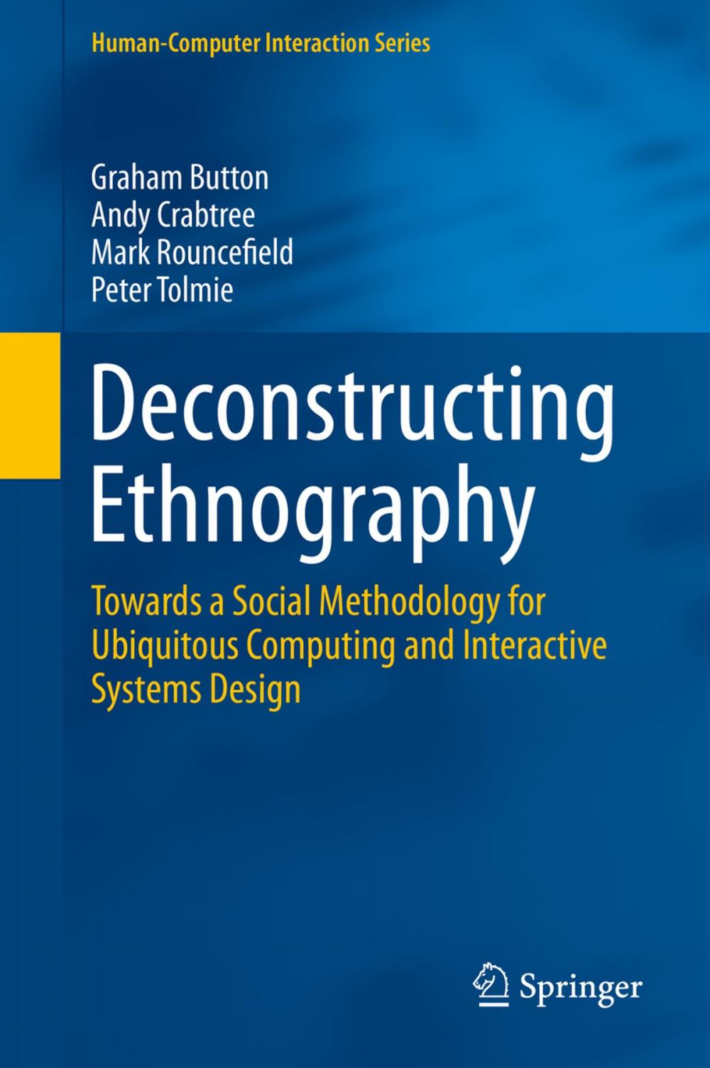 Big bigCover of Deconstructing Ethnography