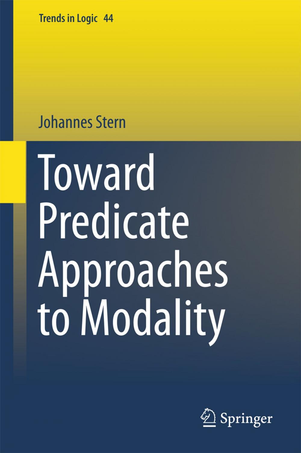 Big bigCover of Toward Predicate Approaches to Modality