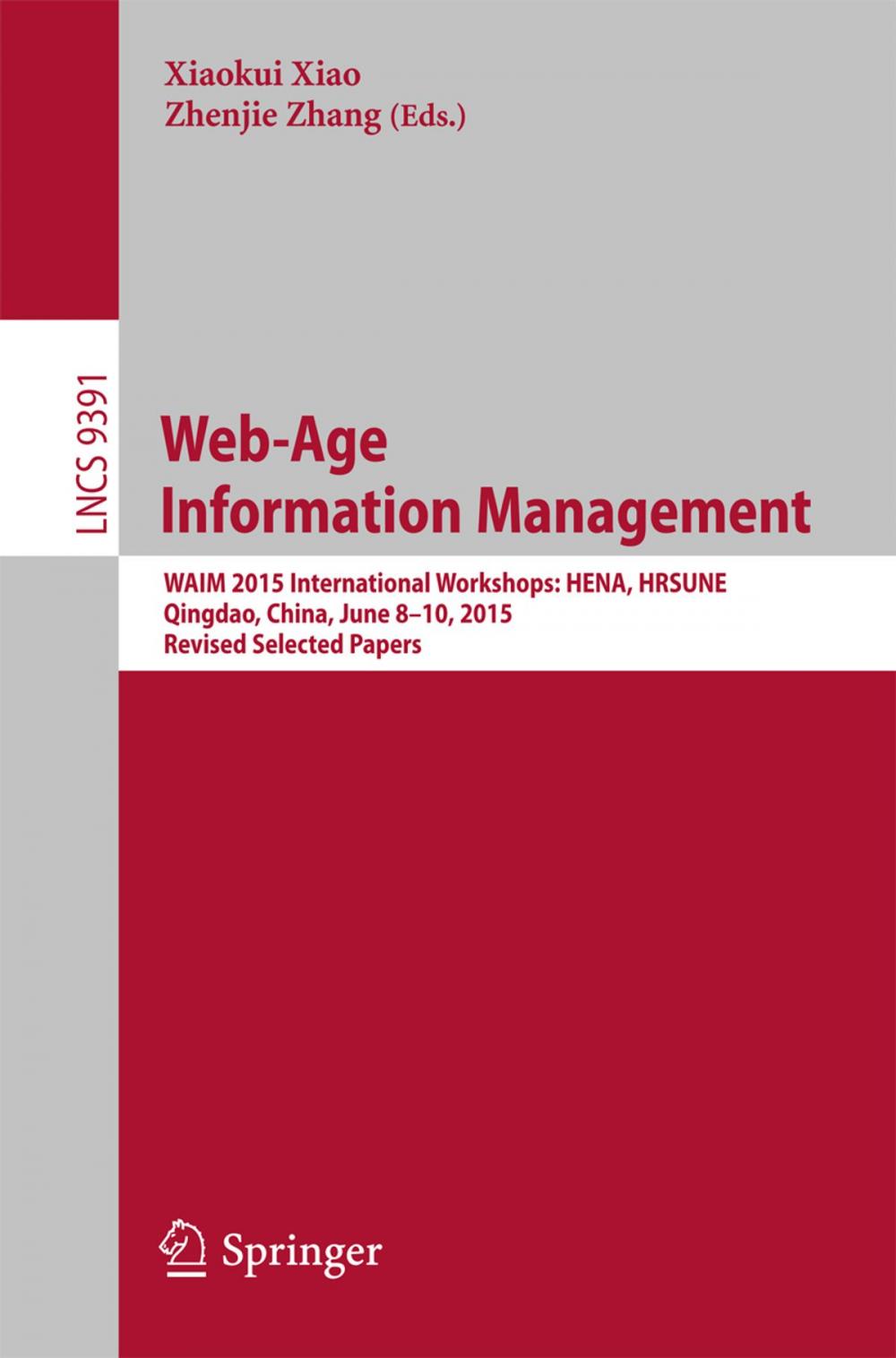 Big bigCover of Web-Age Information Management