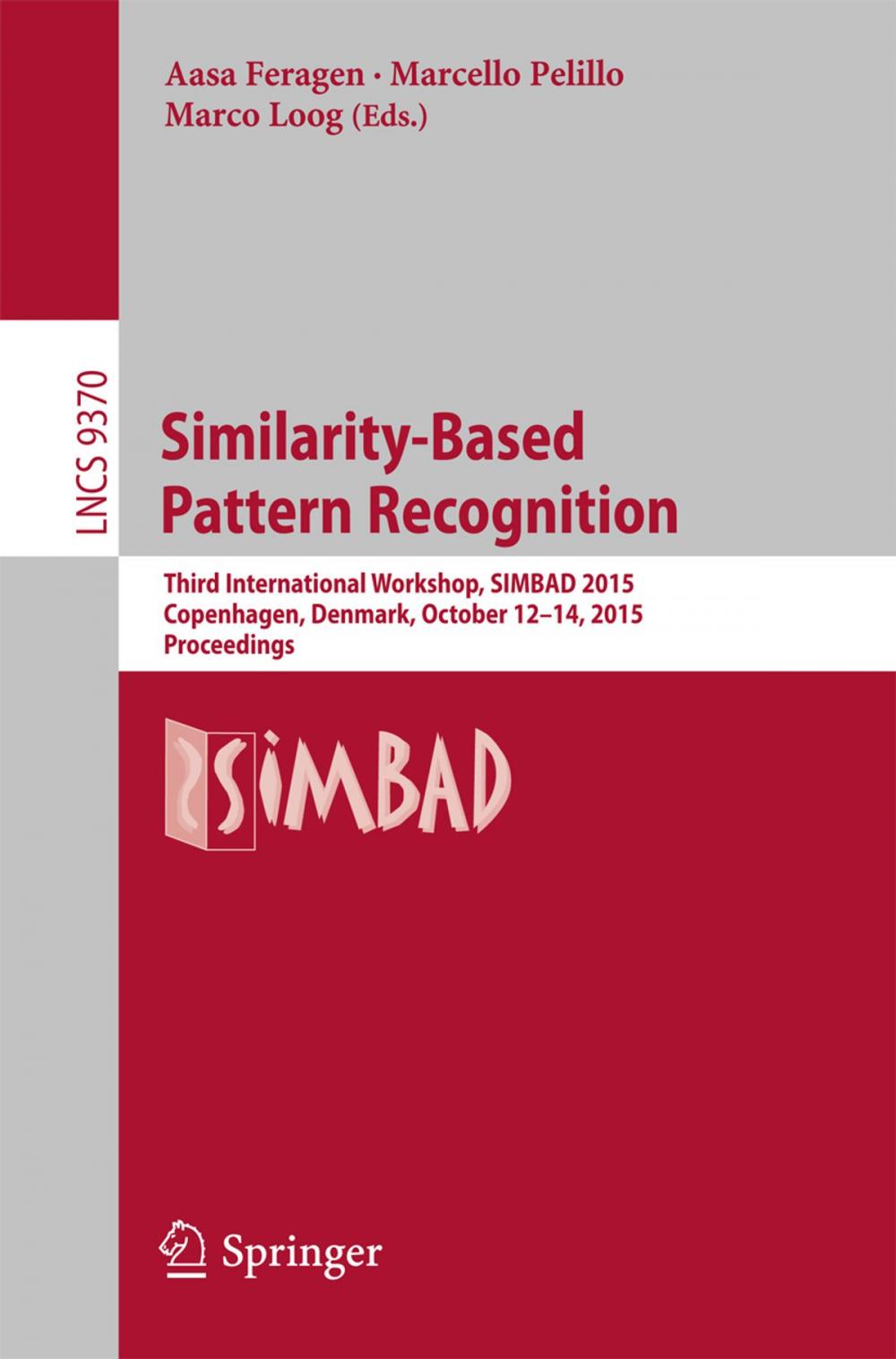 Big bigCover of Similarity-Based Pattern Recognition