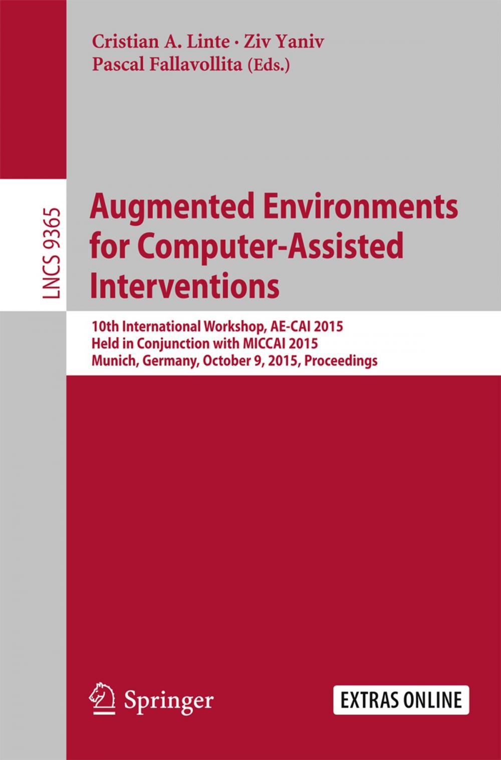 Big bigCover of Augmented Environments for Computer-Assisted Interventions