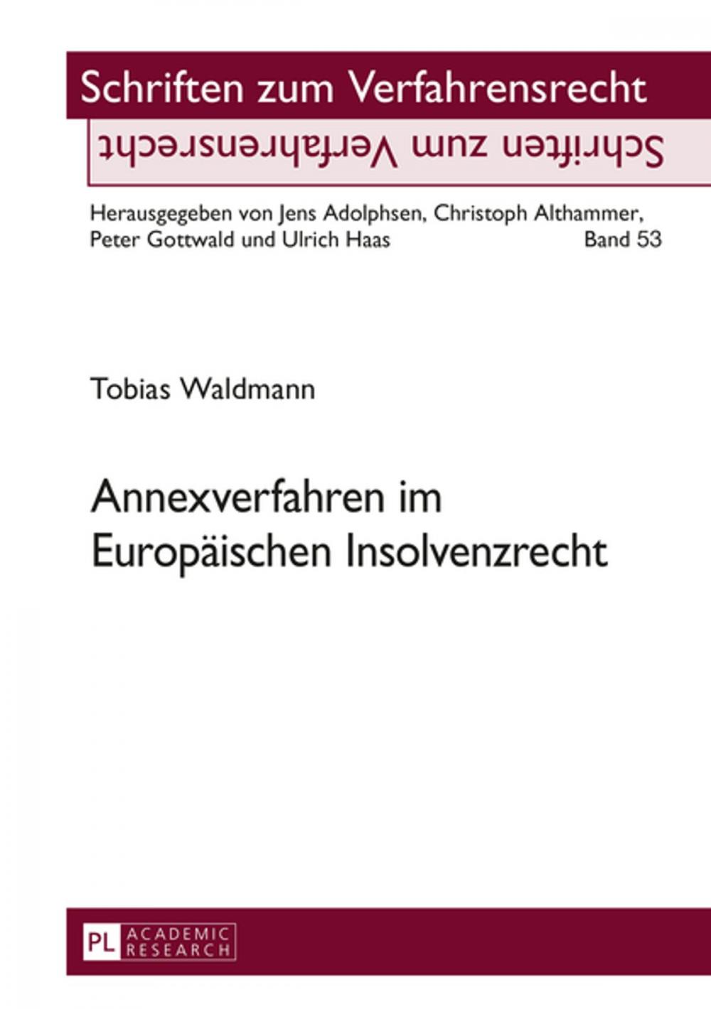 Big bigCover of Annexverfahren im Europaeischen Insolvenzrecht