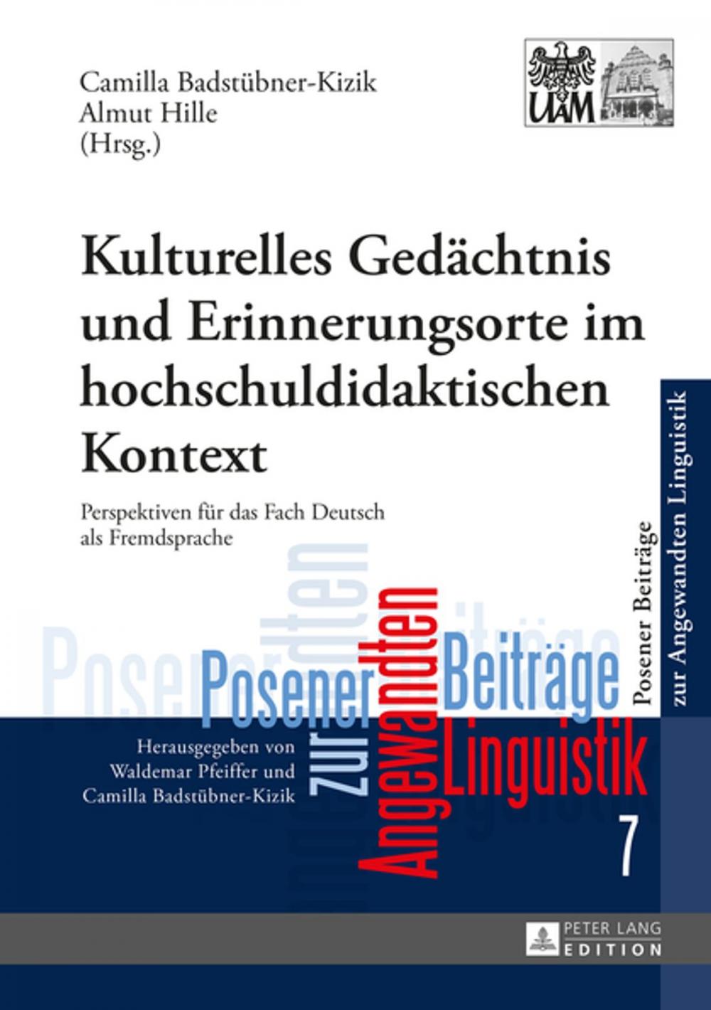 Big bigCover of Kulturelles Gedaechtnis und Erinnerungsorte im hochschuldidaktischen Kontext