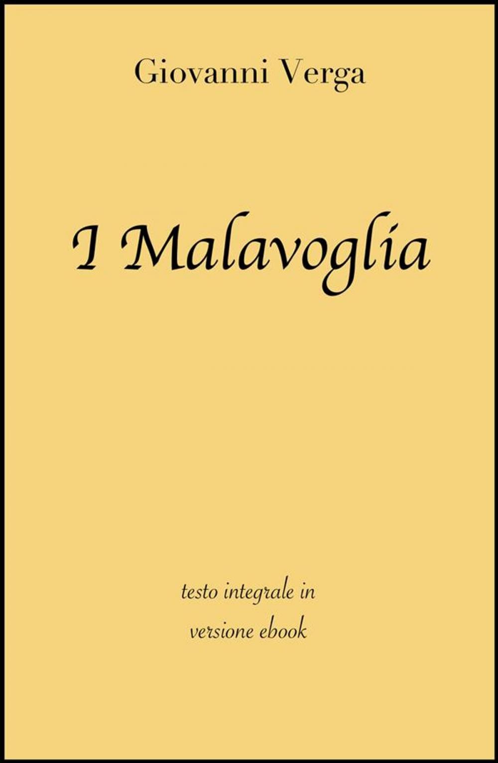 Big bigCover of I Malavoglia di Giovanni Verga in ebook