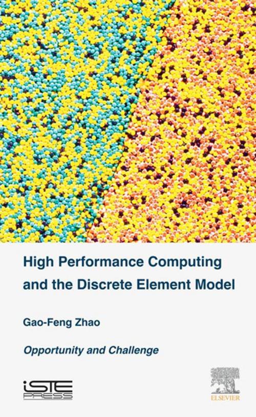 Cover of the book High Performance Computing and the Discrete Element Model by Gao-Feng Zhao, Elsevier Science