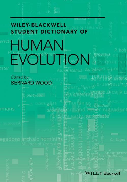 Cover of the book Wiley-Blackwell Student Dictionary of Human Evolution by , Wiley