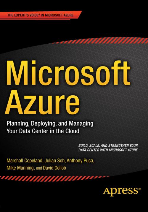 Cover of the book Microsoft Azure by Marshall Copeland, Julian Soh, Anthony Puca, Mike Manning, David Gollob, Apress