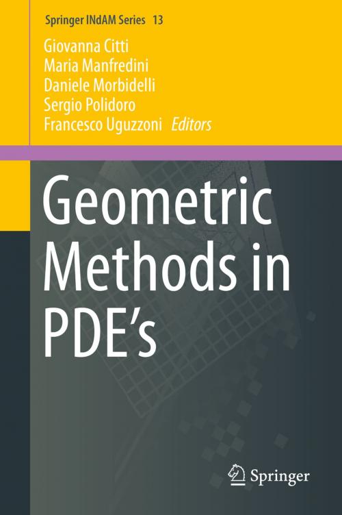 Cover of the book Geometric Methods in PDE’s by , Springer International Publishing