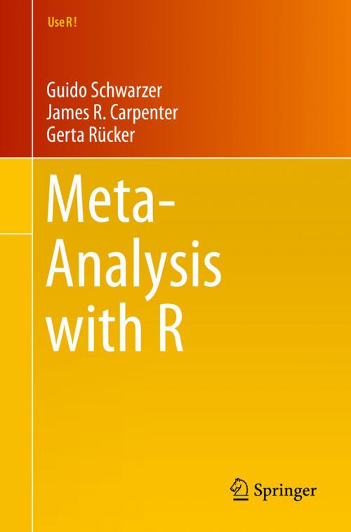 Cover of the book Meta-Analysis with R by Guido Schwarzer, Gerta Rücker, James R. Carpenter, Springer International Publishing