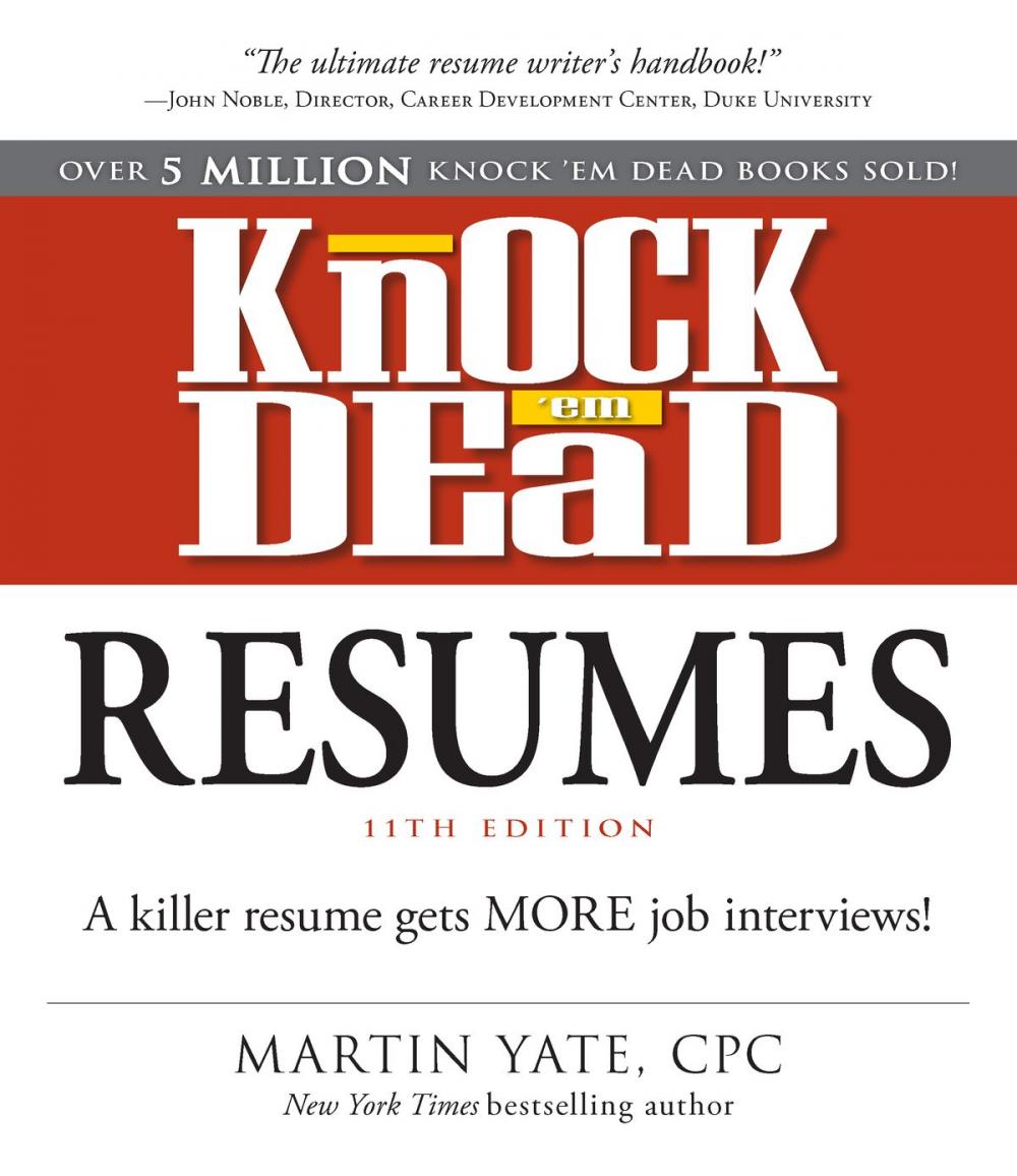 Big bigCover of Knock Em Dead Resumes 11th edition