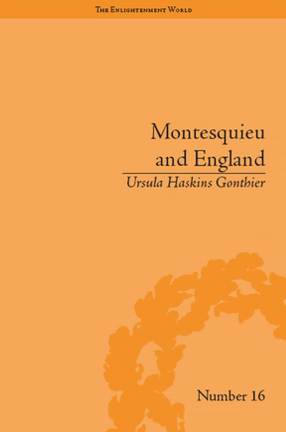 Big bigCover of Montesquieu and England