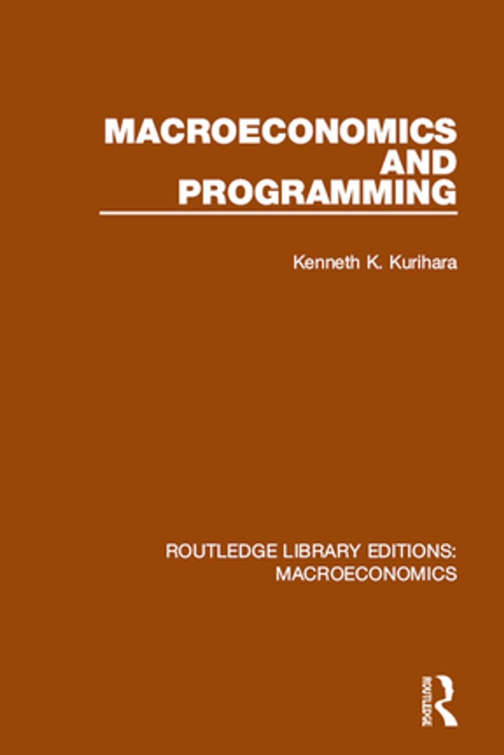 Big bigCover of Macroeconomics and Programming