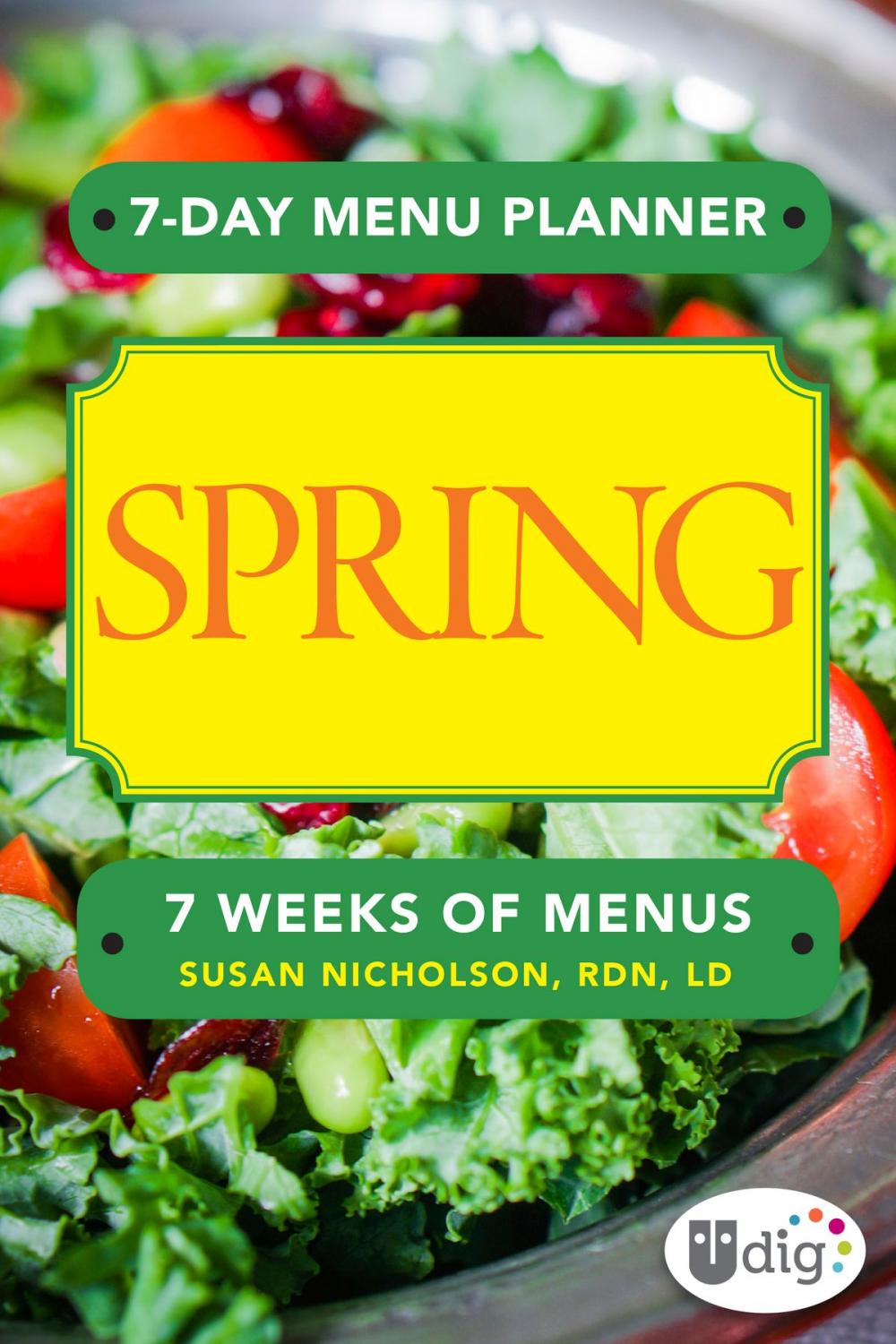 Big bigCover of 7-Day Menu Planner: Spring