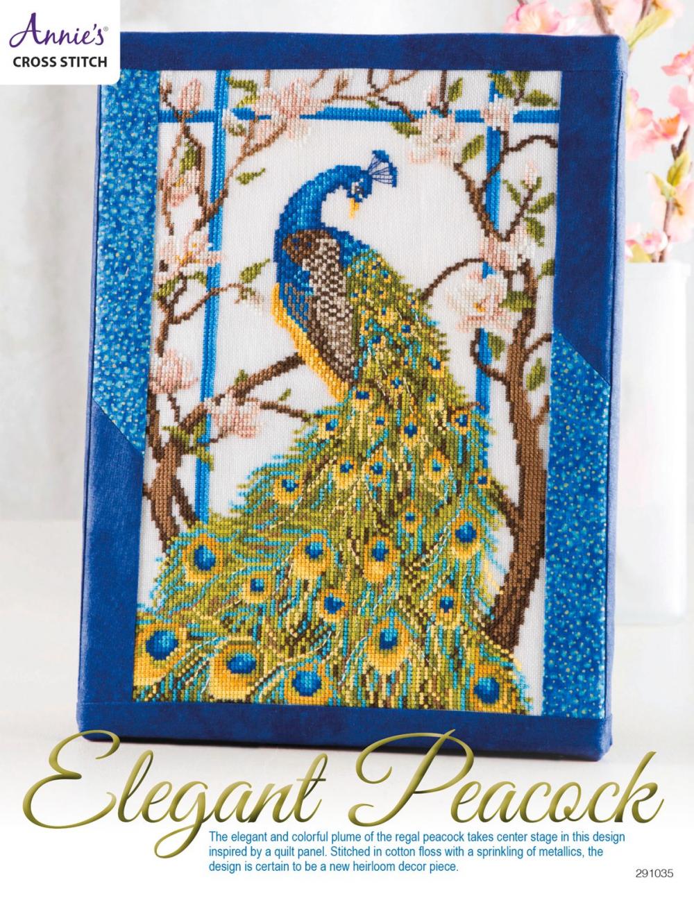 Big bigCover of Elegant Peacock Cross Stitch Pattern