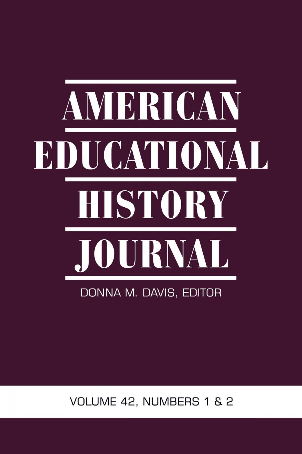 Big bigCover of American Educational History Journal