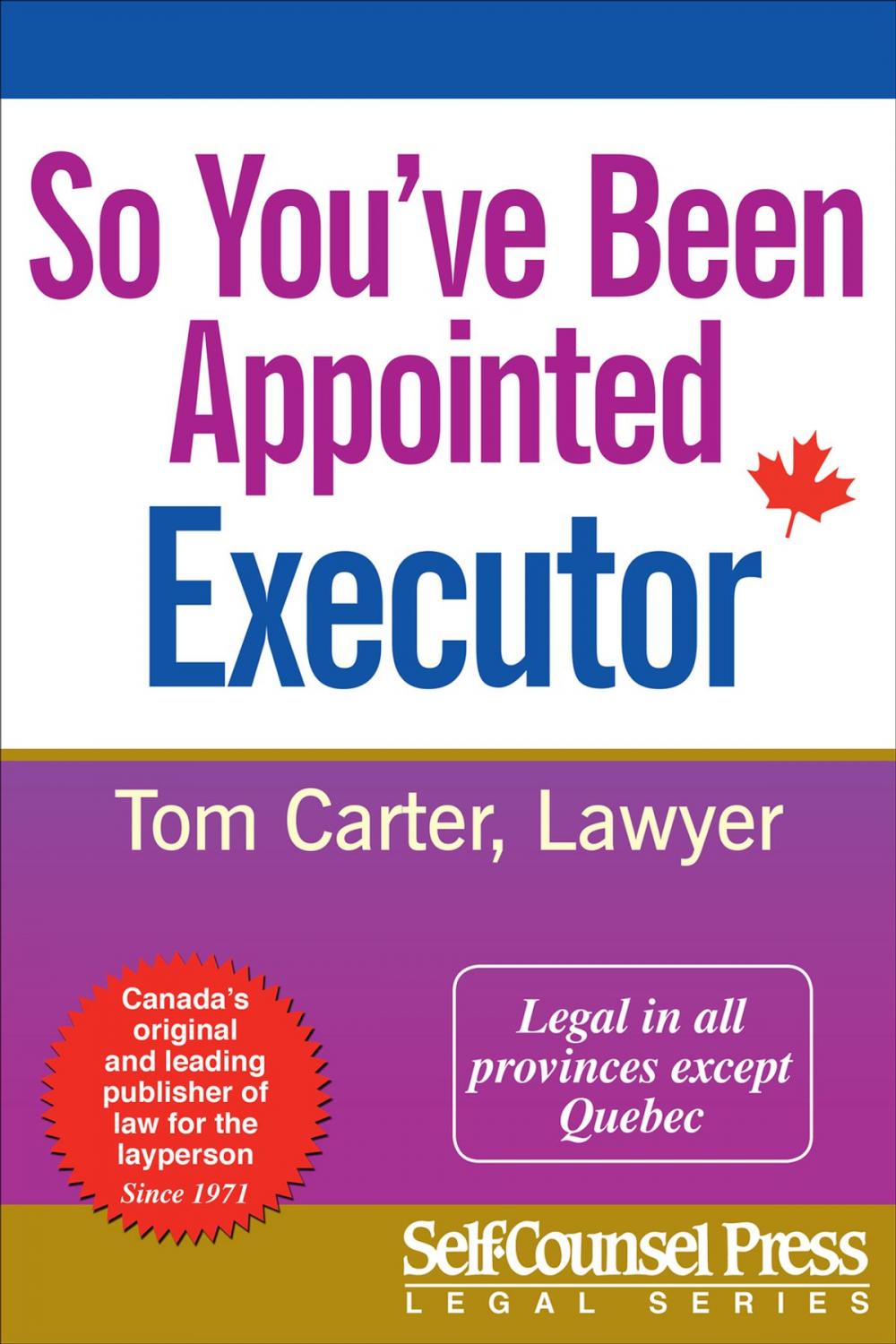 Big bigCover of So You've Been Appointed Executor