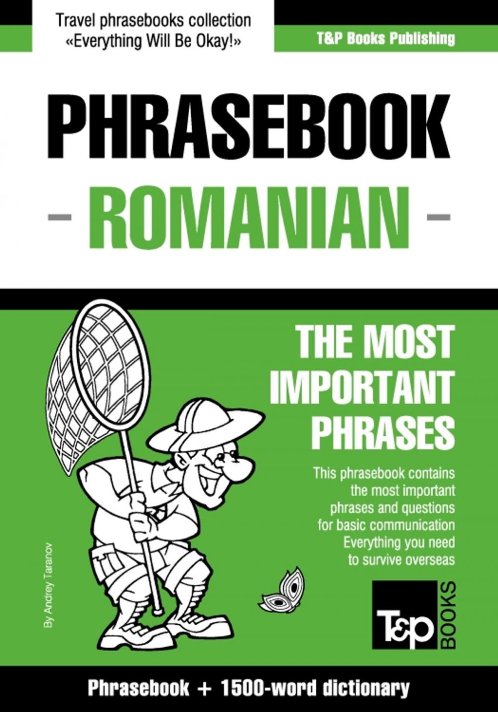 Big bigCover of English-Romanian phrasebook and 1500-word dictionary