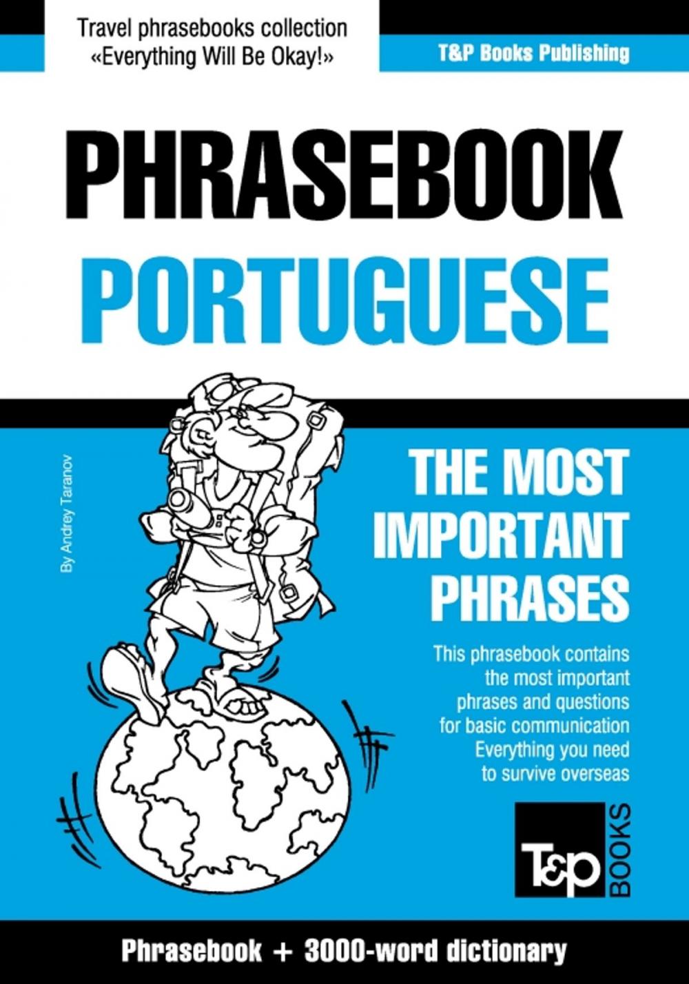 Big bigCover of English-Portuguese phrasebook and 3000-word topical vocabulary