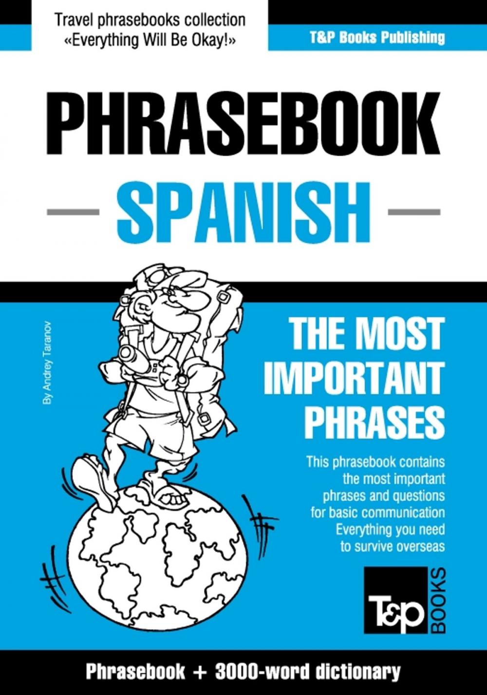 Big bigCover of English-Spanish phrasebook and 3000-word topical vocabulary