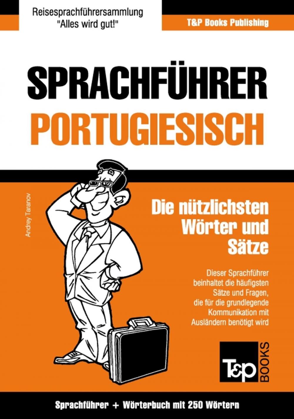 Big bigCover of Sprachführer Deutsch-Portugiesisch und Mini-Wörterbuch mit 250 Wörtern