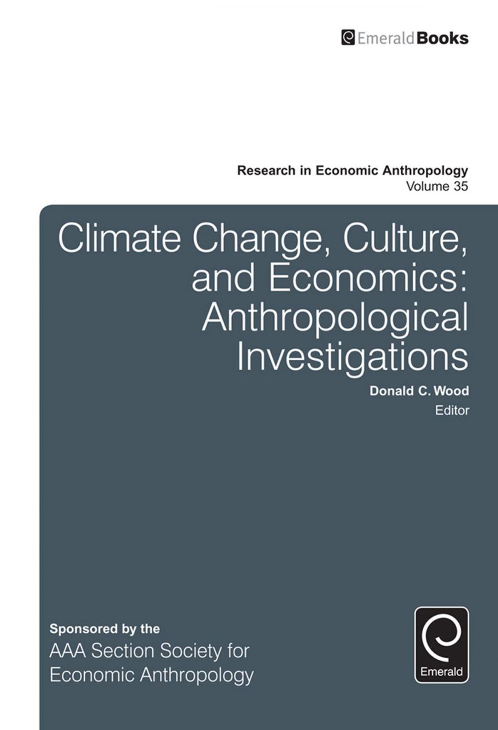 Big bigCover of Climate Change, Culture, and Economics