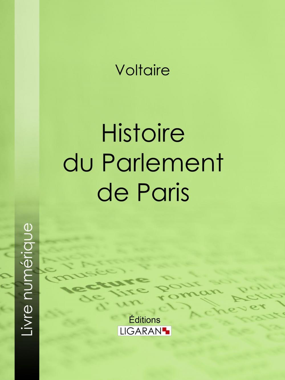 Big bigCover of Histoire du Parlement de Paris