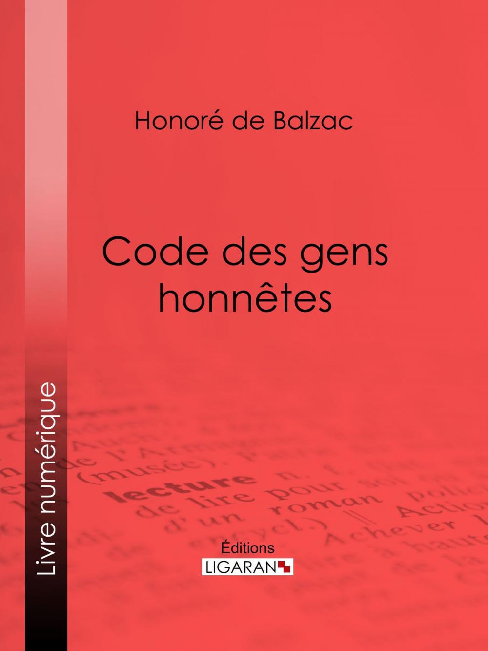 Big bigCover of Code des gens honnêtes