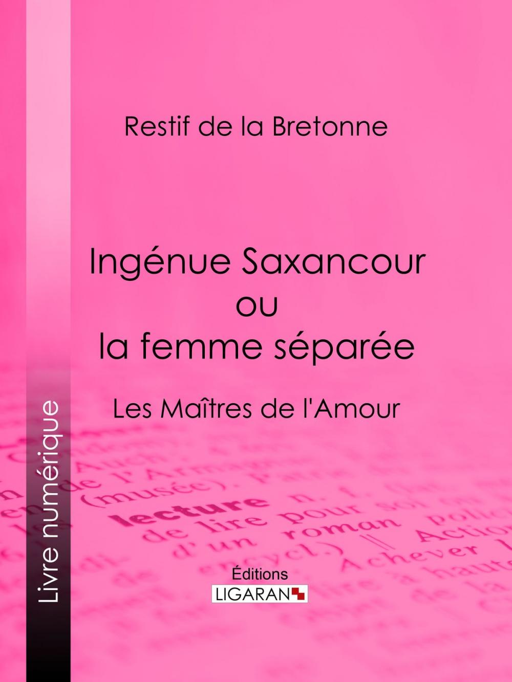 Big bigCover of Ingénue Saxancour ou la femme séparée