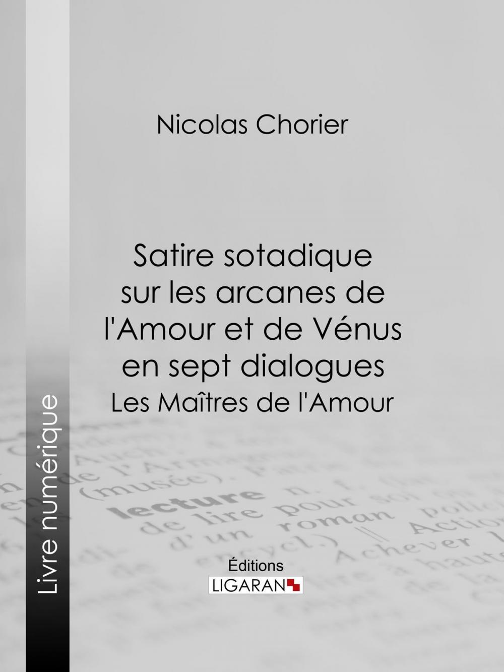 Big bigCover of Satire sotadique sur les arcanes de l'Amour et de Vénus en sept dialogues