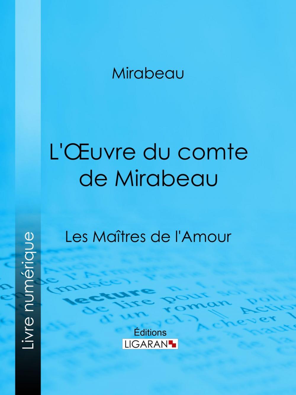 Big bigCover of L'Oeuvre du comte de Mirabeau