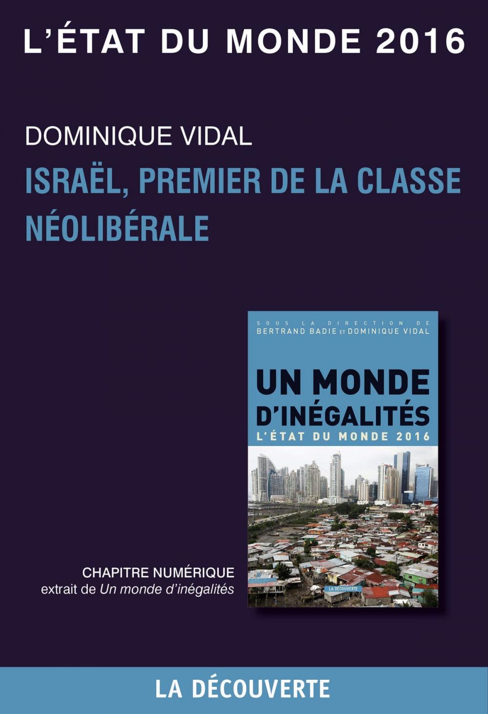 Big bigCover of Chapitre L'état du monde 2016 - Israël, premier de la classe néolibérale