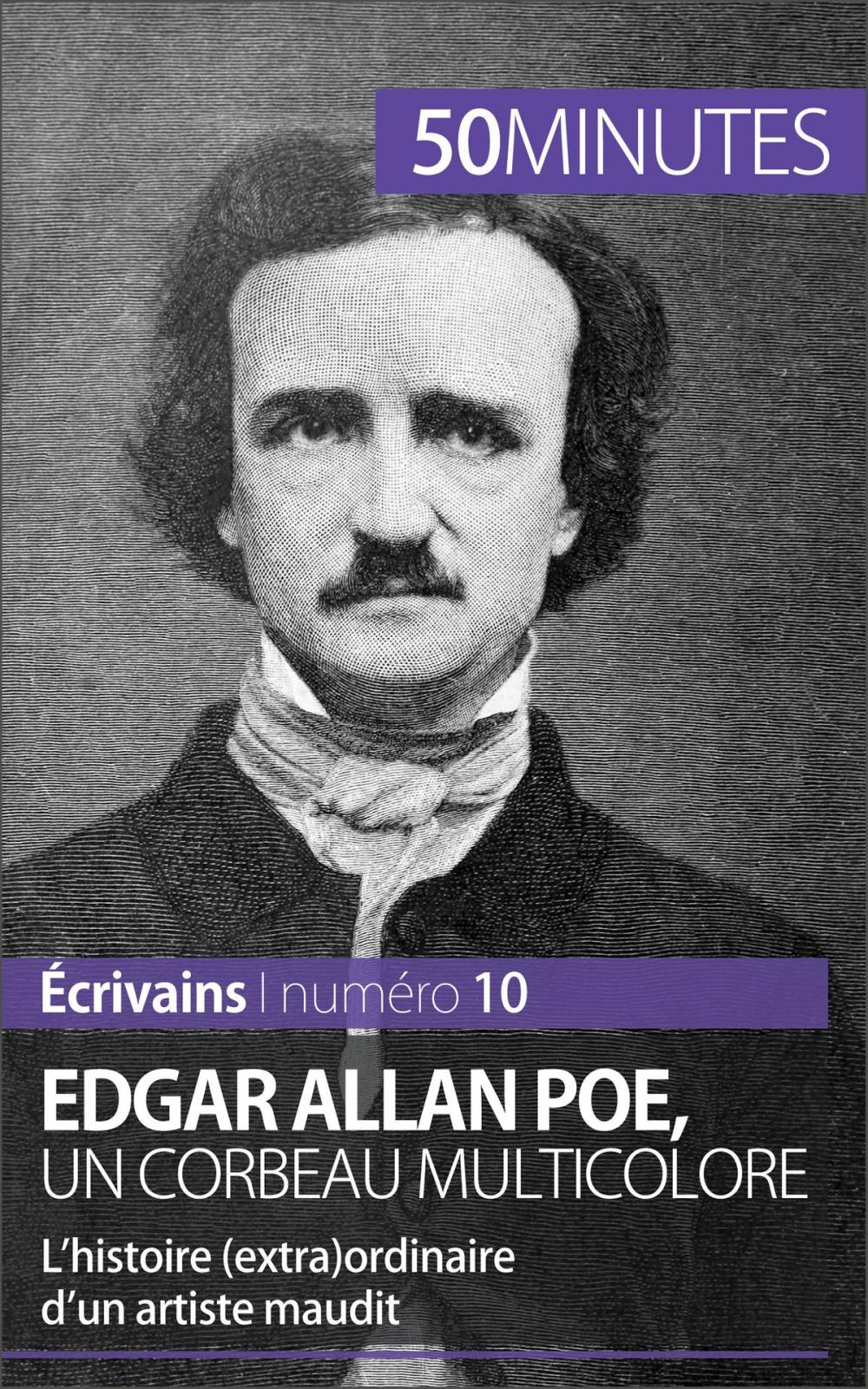 Big bigCover of Edgar Allan Poe, un corbeau multicolore