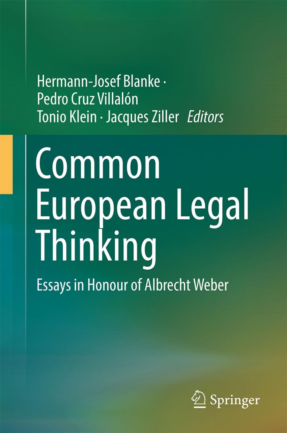 Big bigCover of Common European Legal Thinking