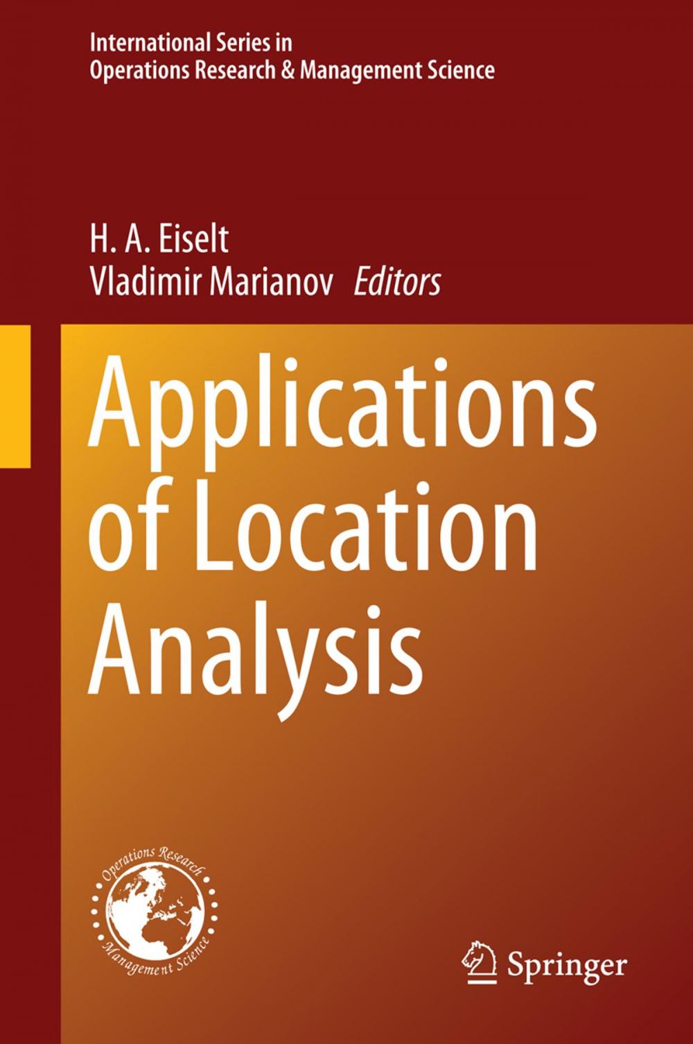 Big bigCover of Applications of Location Analysis