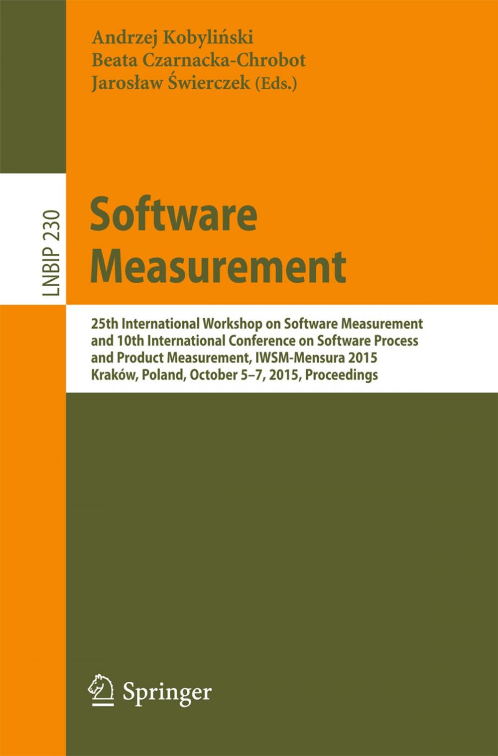 Big bigCover of Software Measurement