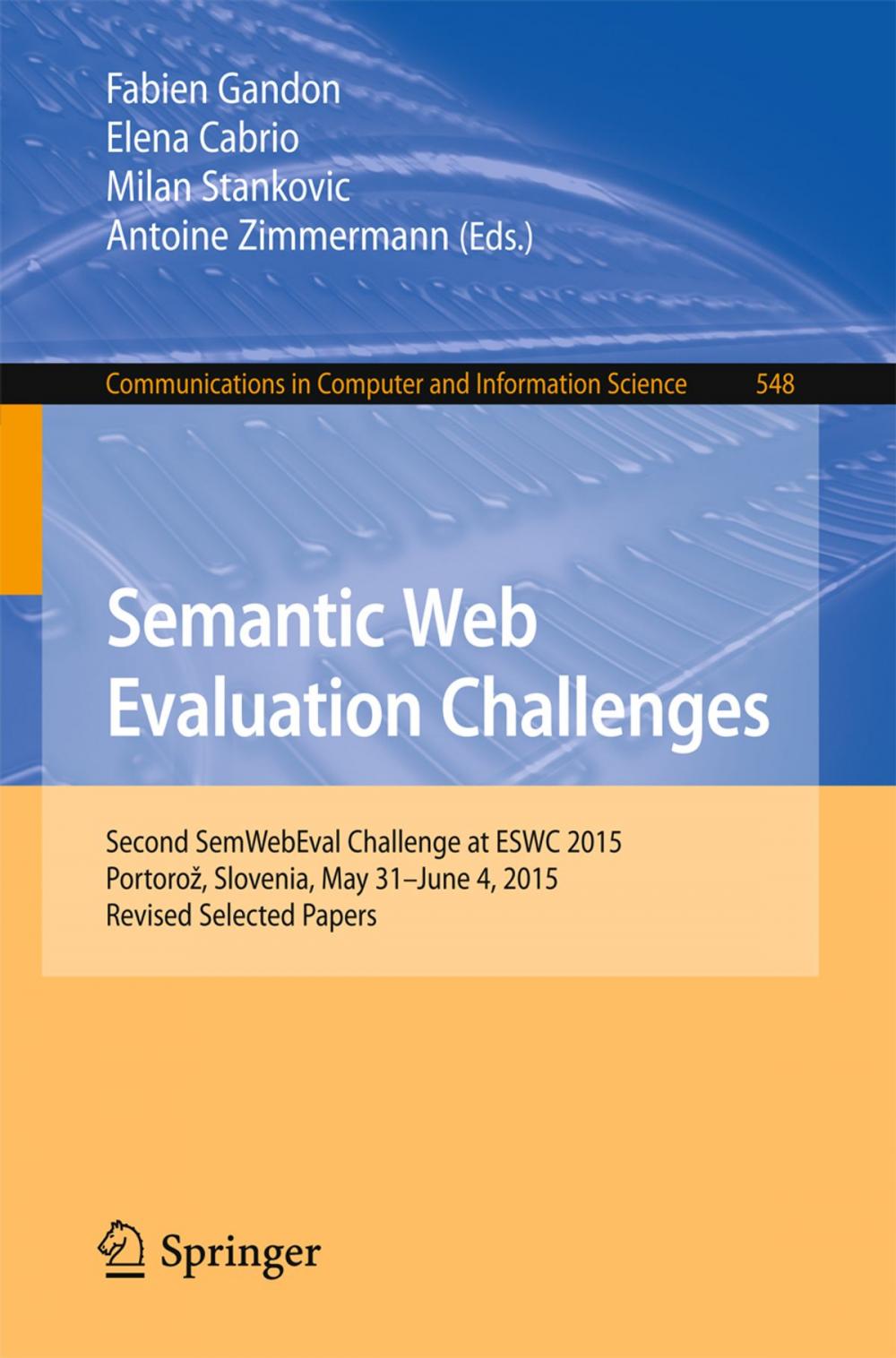 Big bigCover of Semantic Web Evaluation Challenges