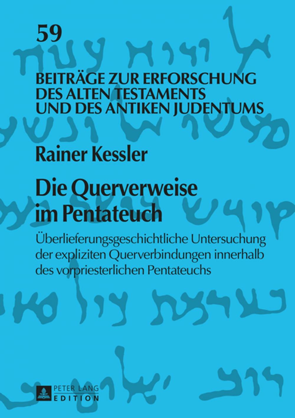 Big bigCover of Die Querverweise im Pentateuch