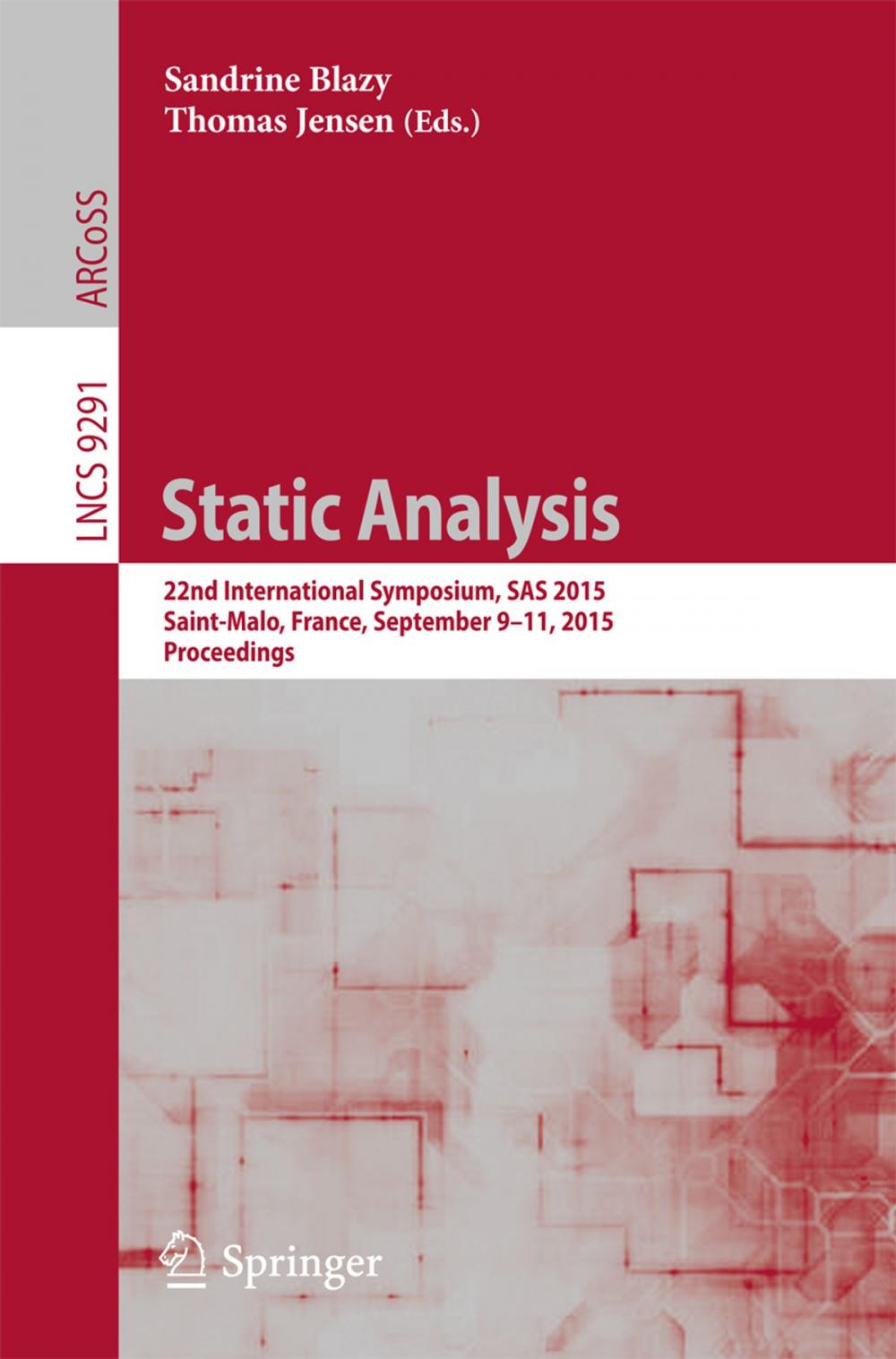 Big bigCover of Static Analysis