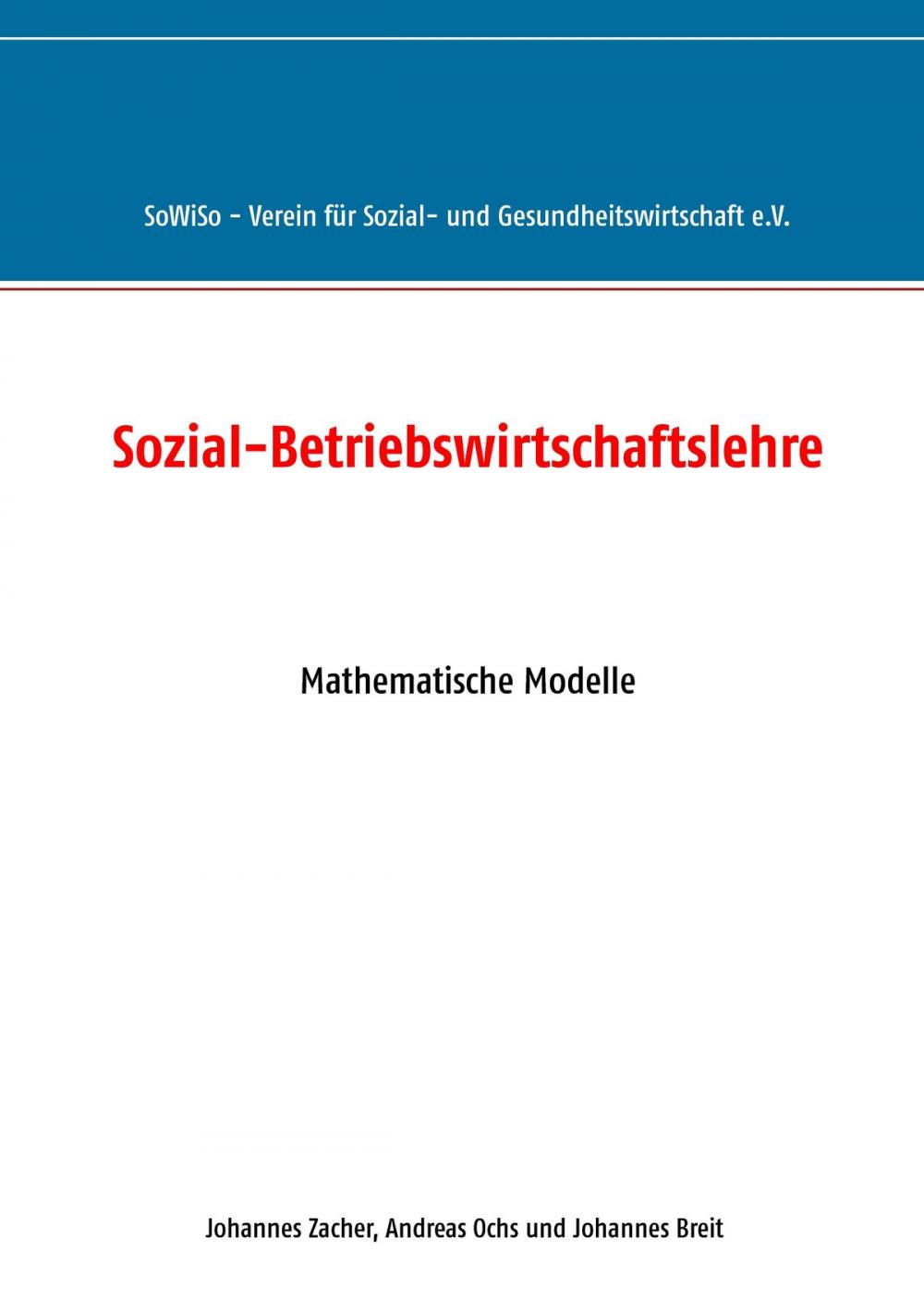 Big bigCover of Sozial-Betriebswirtschaftslehre