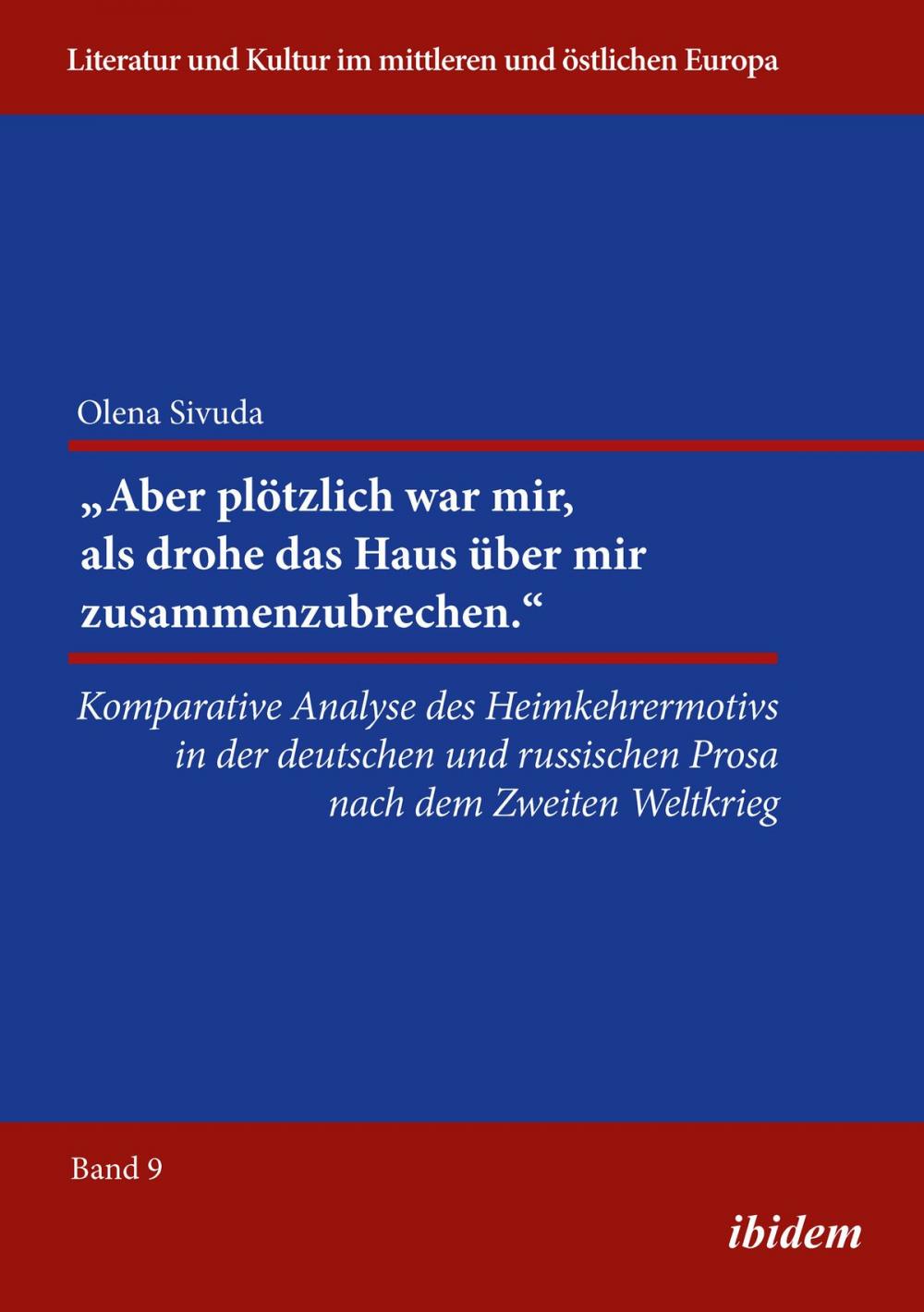 Big bigCover of "Aber plötzlich war mir, als drohe das Haus über mir zusammenzubrechen."