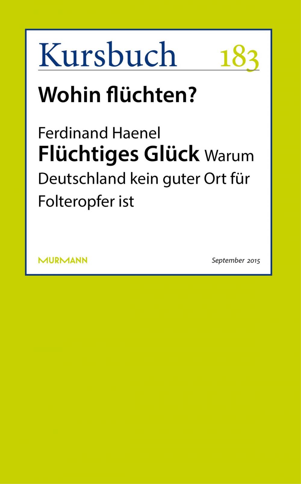 Big bigCover of Flüchtiges Glück